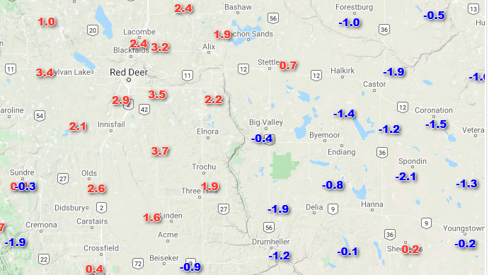 [Alberta Weather Conditions Map]